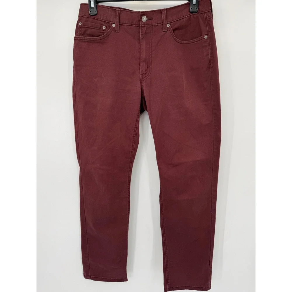 Levi's 541 Athletic Taper Pants Men‎ 33x32 Maroon All Seasons Tech 18181-0800